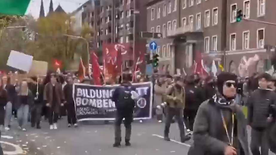Зумеры вышли на улицы Германии с протестами. Видео