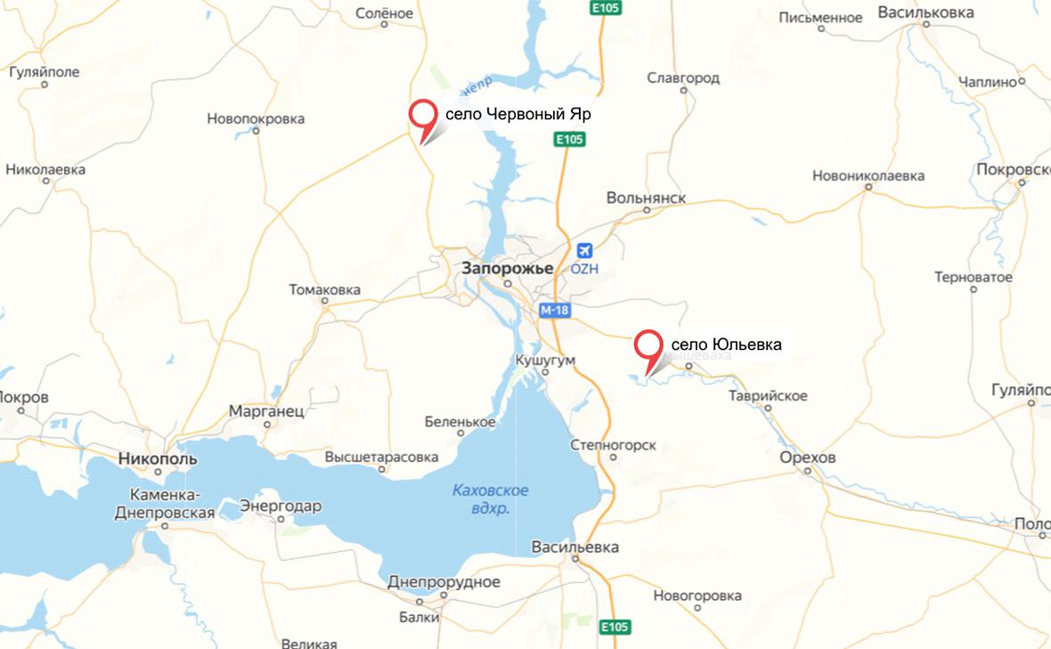 Армия России заняла два населенных пункта в Запорожской области