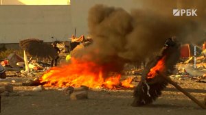 Жители Сеуты разгромили лагерь мигрантов на пляже. Видео