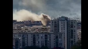 Появились кадры окутанного дымом Парижа после массовых протестов